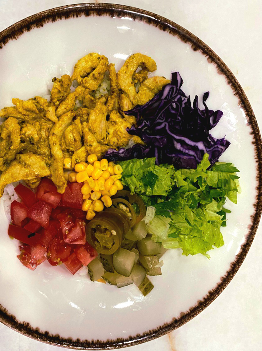 Köri Soslu Tavuklu Pilav